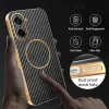 Phonesta Luxury Carbon Fiber Back Cover Hülle mit MagSafe für OnePlus Nord CE5 - Schwarz 6