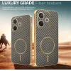 Phonesta Luxury Carbon Fiber Back Cover Hülle mit MagSafe für Oppo A5 Pro - Braun 3