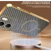 Phonesta Luxury Carbon Fiber Back Cover Hülle mit MagSafe für Oppo A5x - Braun 5