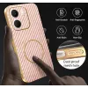 Phonesta Luxury Carbon Fiber Back Cover Hülle mit MagSafe für Oppo A5x - Rosa 6