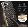 Phonesta Luxury Carbon Fiber Back Cover Hülle mit MagSafe für Oppo A5x - Schwarz 6