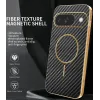 Phonesta Luxury Carbon Fiber Back Cover Hülle mit MagSafe für Google Pixel 10 - Schwarz 1