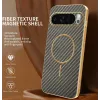 Phonesta Luxury Carbon Fiber Back Cover Hülle mit MagSafe für Google Pixel 10 Pro - Braun 1