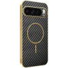 Phonesta Luxury Carbon Fiber Back Cover Hülle mit MagSafe für Google Pixel 10 Pro - Schwarz 0