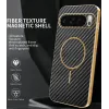 Phonesta Luxury Carbon Fiber Back Cover Hülle mit MagSafe für Google Pixel 10 Pro - Schwarz 1