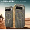 Phonesta Luxury Carbon Fiber Back Cover Hülle mit MagSafe für Google Pixel 10 Pro XL - Braun 3