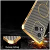 Phonesta Luxury Carbon Fiber Back Cover Hülle mit MagSafe für HONOR 400 Lite - Braun 6