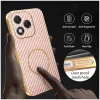 Phonesta Luxury Carbon Fiber Back Cover Hülle mit MagSafe für HONOR 400 Lite - Rosa 5