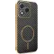 Phonesta Luxury Carbon Fiber Back Cover Hülle mit MagSafe für HONOR 400 Lite - Schwarz