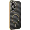 Phonesta Luxury Carbon Fiber Back Cover Hülle mit MagSafe für HONOR 400 Pro - Schwarz 0