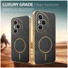 Phonesta Luxury Carbon Fiber Back Cover Hülle mit MagSafe für HONOR 400 Pro - Schwarz 3