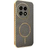 Phonesta Luxury Carbon Fiber Back Cover Hülle mit MagSafe für OnePlus 13 - Braun 0