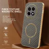 Phonesta Luxury Carbon Fiber Back Cover Hülle mit MagSafe für OnePlus 13R - Braun 2