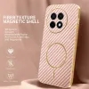Phonesta Luxury Carbon Fiber Back Cover Hülle mit MagSafe für OnePlus 13R - Rosa 2