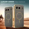 Phonesta Luxury Carbon Fiber Back Cover Hülle mit MagSafe für OnePlus Nord 4 - Braun 4