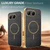Phonesta Luxury Carbon Fiber Back Cover Hülle mit MagSafe für OnePlus Nord 4 - Schwarz 4