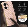 Phonesta Luxury Carbon Fiber Back Cover Hülle mit MagSafe für Oppo Reno13 - Rosa 6