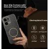 Phonesta Luxury Carbon Fiber Back Cover Hülle mit MagSafe für Oppo Reno13 - Schwarz 2