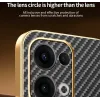 Phonesta Luxury Carbon Fiber Back Cover Hülle mit MagSafe für Oppo Reno13 - Schwarz 4