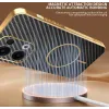 Phonesta Luxury Carbon Fiber Back Cover Hülle mit MagSafe für Oppo Reno13 - Schwarz 5