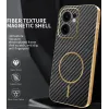 Phonesta Luxury Carbon Fiber Back Cover Hülle mit MagSafe für Oppo Reno13 F 4G/5G / Reno13 FS 5G - Schwarz 1