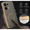 Phonesta Luxury Carbon Fiber Back Cover Hülle mit MagSafe für Oppo Reno13 Pro - Braun 6