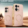 Phonesta Luxury Carbon Fiber Back Cover Hülle mit MagSafe für Oppo Reno13 Pro - Rosa 3