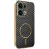 Phonesta Luxury Carbon Fiber Back Cover Hülle mit MagSafe für Oppo Reno13 Pro - Schwarz 0