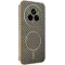 Phonesta Luxury Carbon Fiber Back Cover Hülle mit MagSafe für Realme 14 Pro - Braun