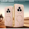 Phonesta Luxury Carbon Fiber Back Cover Hülle mit MagSafe für Realme 14 Pro - Rosa 3