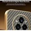 Phonesta Luxury Carbon Fiber Back Cover Hülle mit MagSafe für Realme 14 Pro Plus - Braun 5