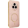 Phonesta Luxury Carbon Fiber Back Cover Hülle mit MagSafe für Realme 14 Pro Plus - Rosa 0