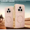 Phonesta Luxury Carbon Fiber Back Cover Hülle mit MagSafe für Realme 14 Pro Plus - Rosa 3
