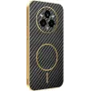 Phonesta Luxury Carbon Fiber Back Cover Hülle mit MagSafe für Realme 14 Pro Plus - Schwarz 0