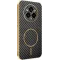 Phonesta Luxury Carbon Fiber Back Cover Hülle mit MagSafe für Realme 14 Pro Plus - Schwarz