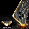Phonesta Luxury Carbon Fiber Back Cover Hülle mit MagSafe für Realme 14 Pro Plus - Schwarz 8
