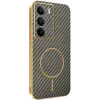 Phonesta Luxury Carbon Fiber Back Cover Hülle mit MagSafe für Realme 14x / C75 - Braun 0