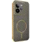 Phonesta Luxury Carbon Fiber Back Cover Hülle mit MagSafe für Realme GT 7 Pro - Braun