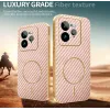 Phonesta Luxury Carbon Fiber Back Cover Hülle mit MagSafe für Realme GT 7 Pro - Rosa 3