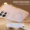 Phonesta Luxury Carbon Fiber Back Cover Hülle mit MagSafe für Motorola Edge 50 - Rosa 1