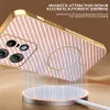 Phonesta Luxury Carbon Fiber Back Cover Hülle mit MagSafe für Motorola Edge 50 Pro - Rosa 1