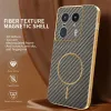 Phonesta Luxury Carbon Fiber Back Cover Hülle mit MagSafe für Motorola Edge 50 Ultra - Braun 2