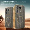 Phonesta Luxury Carbon Fiber Back Cover Hülle mit MagSafe für Motorola Edge 50 Ultra - Braun 4