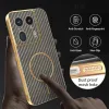 Phonesta Luxury Carbon Fiber Back Cover Hülle mit MagSafe für Motorola Edge 50 Ultra - Braun 6