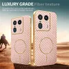 Phonesta Luxury Carbon Fiber Back Cover Hülle mit MagSafe für Motorola Edge 50 Ultra - Rosa 4