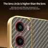 Phonesta Luxury Carbon Fiber Back Cover Hülle mit MagSafe für Motorola Moto G05 / Moto E15 - Braun 5