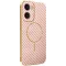 Phonesta Luxury Carbon Fiber Back Cover Hülle mit MagSafe für Motorola Moto G05 / Moto E15 - Rosa