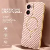 Phonesta Luxury Carbon Fiber Back Cover Hülle mit MagSafe für Motorola Moto G05 / Moto E15 - Rosa 2