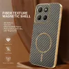 Phonesta Luxury Carbon Fiber Back Cover Hülle mit MagSafe für Motorola Moto G17/G17 Power/G15/G15 Power - Braun 3
