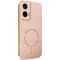Phonesta Luxury Carbon Fiber Back Cover Hülle mit MagSafe für Motorola Moto G35 - Rosa